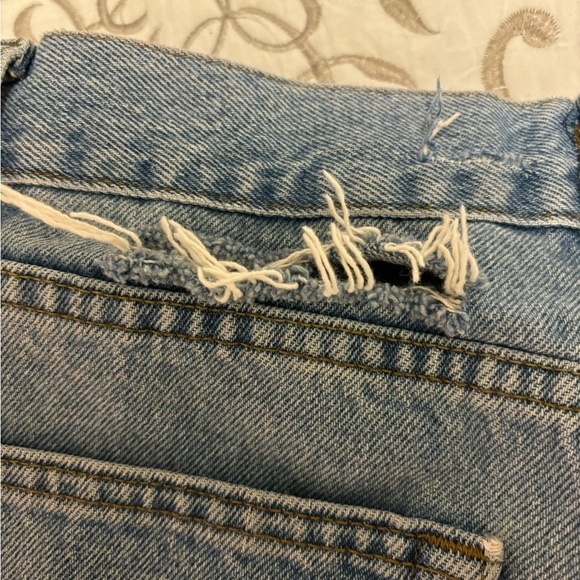 Lee Light Wash Blue Denim DIY Cut Off Distressed Shorts. SZ 31. Fringe. Boho. - Picture 6 of 15